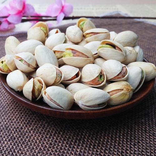 新货嘉富开心果500g 原色无漂白、自然开口的孕妇健康零食之选